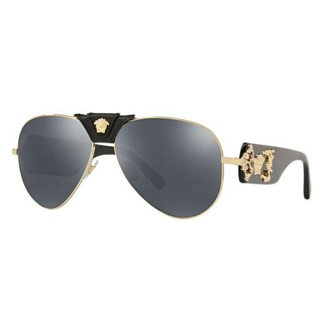 Versace VE2150Q 62 Dark Grey & Gold Sunglasses 